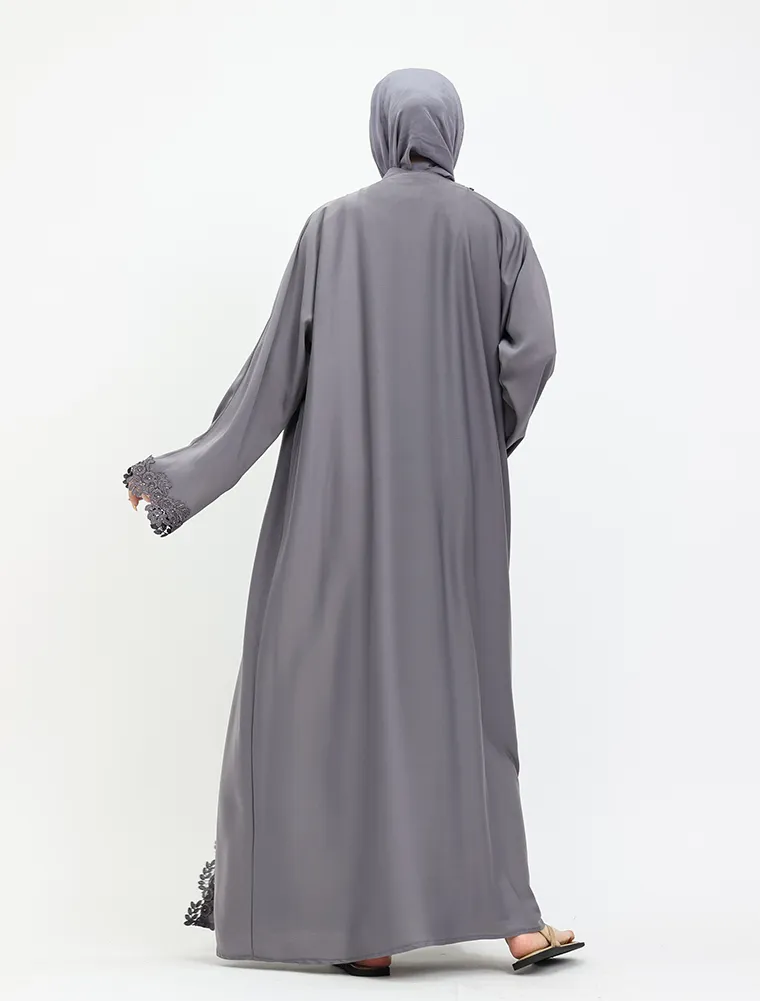 Grey 2 Piece Amara Abaya